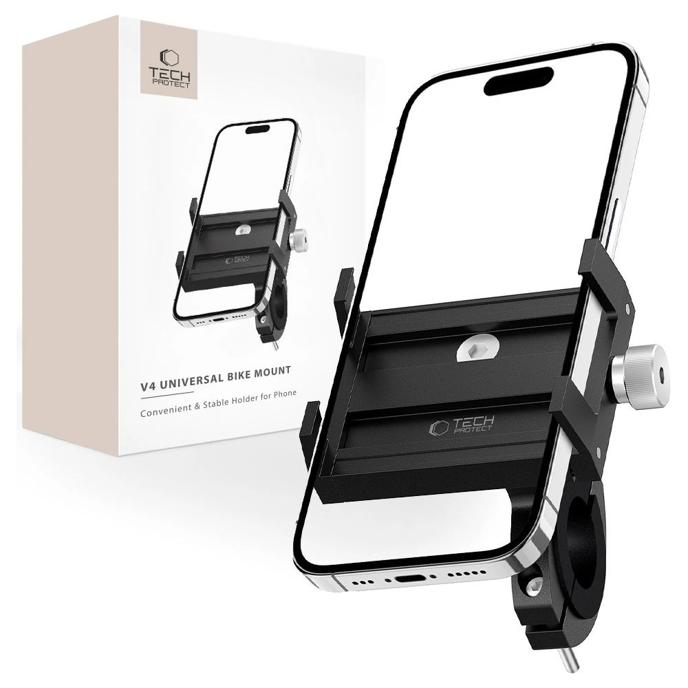 Hurtownia GSM - Fahrradhalterung Tech-Protect V4 Universelle Fahrradhalterung Schwarz - THP2800 - {ean13} - Hurt
