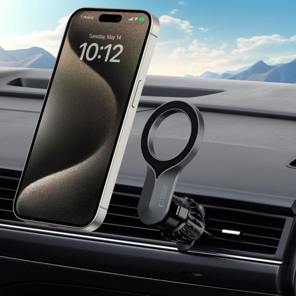 Hurtownia GSM - Uchyt do auta na mřížku Tech-Protect N55 Magnetic MagSafe Vent Car Mount Black - THP2801 - {ean13} - Hurt