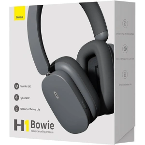 Hurtownia GSM - Bezdrátová sluchátka přes uši Baseus Bowie H1 Bluetooth 5.2 ANC šedá - BSU4893 - {ean13} - Hurt