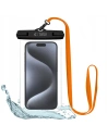 Tech-Protect UWC7 Universal Waterproof Case 6.9" black/orange