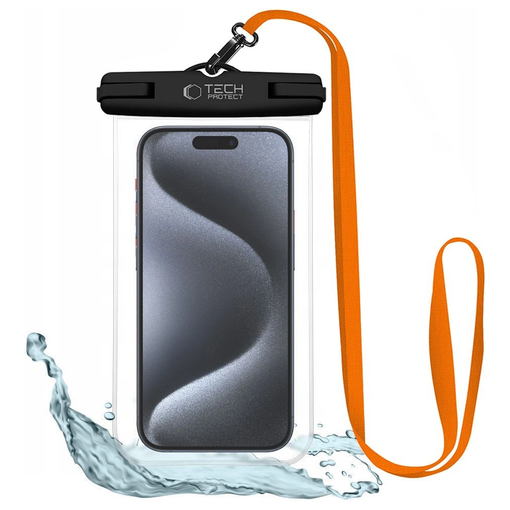 Wholesale Tech-Protect UWC7 Universal Waterproof Case 6.9" black/orange - THP2802 - {ean13} - Hurt