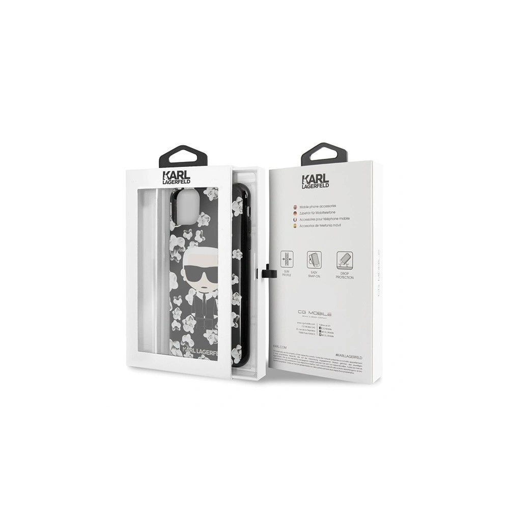 Hurtownia GSM - Karl Lagerfeld KLHCN65FLFBBK iPhone 11 Pro Max czarny/black Flower Ikonik Karl - KLD169BLK - {ean13} - Hurt