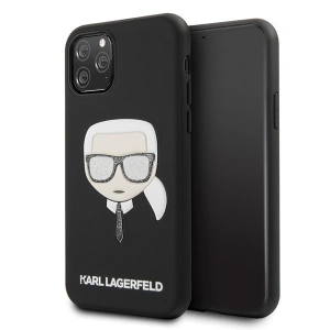Karl Lagerfeld KLHCN65GLBK iPhone 11 Pro Max black Iconik Embossed & Glitter
