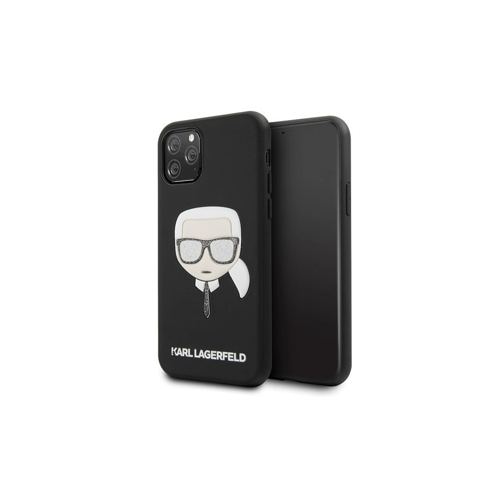 Hurtownia GSM - Karl Lagerfeld KLHCN65GLBK iPhone 11 Pro Max czarny/black Iconik Embossed & Glitter - KLD170BLK - {ean13} - Hurt