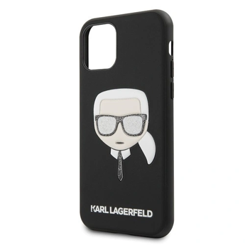 Karl Lagerfeld KLHCN65GLBK iPhone 11 Pro Max czarny/black Iconik Embossed & Glitter