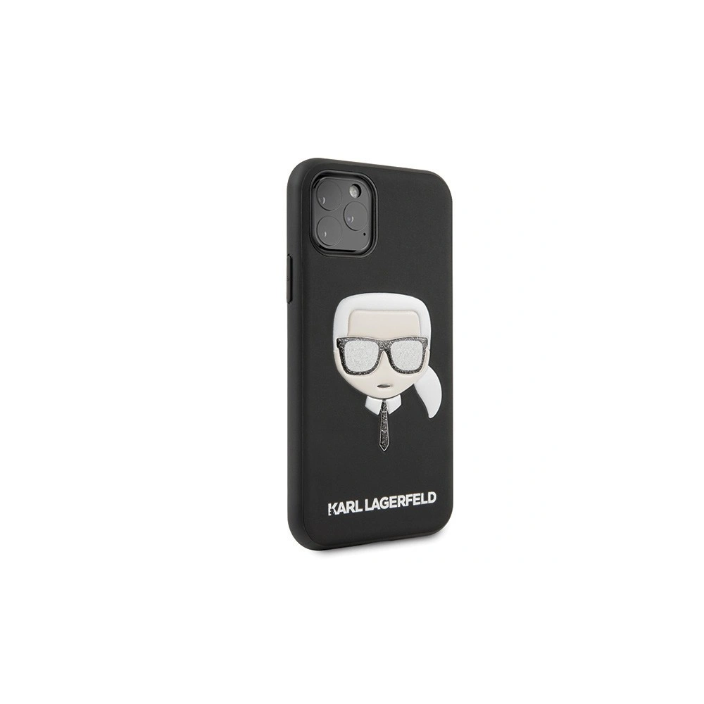 Hurtownia GSM - Karl Lagerfeld KLHCN65GLBK iPhone 11 Pro Max czarny/black Iconik Embossed & Glitter - KLD170BLK - {ean13} - Hurt