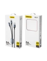Hurtownia GSM - Kabel Dudao 2w1 USB-A - USB-C / Lightning 6A schwarz (TGL2) - DDA196 - {ean13} - Hurt