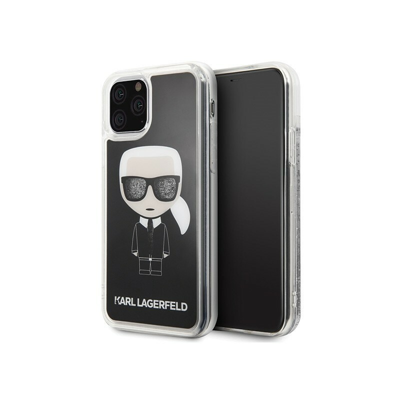 Karl Lagerfeld Distributor - 3700740466865 - KLD172BLK - Karl Lagerfeld KLHCN65ICGBK iPhone 11 Pro Max black Iconic Glitter - B2B homescreen