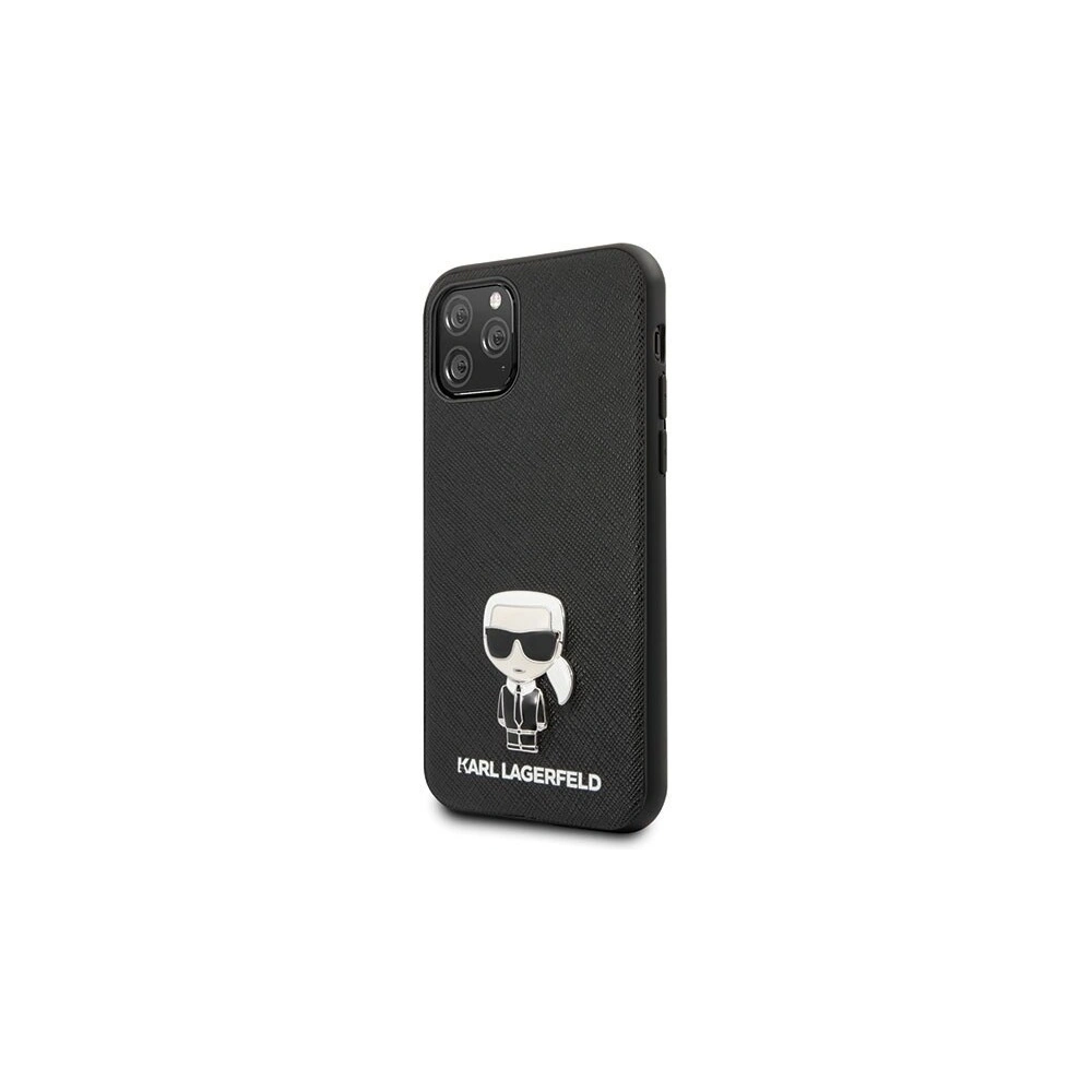 Wholesale Karl Lagerfeld KLHCN65IKFBMBK iPhone 11 Pro Max hardcase black Saffiano Ikonik - KLD173BLK - {ean13} - Hurt