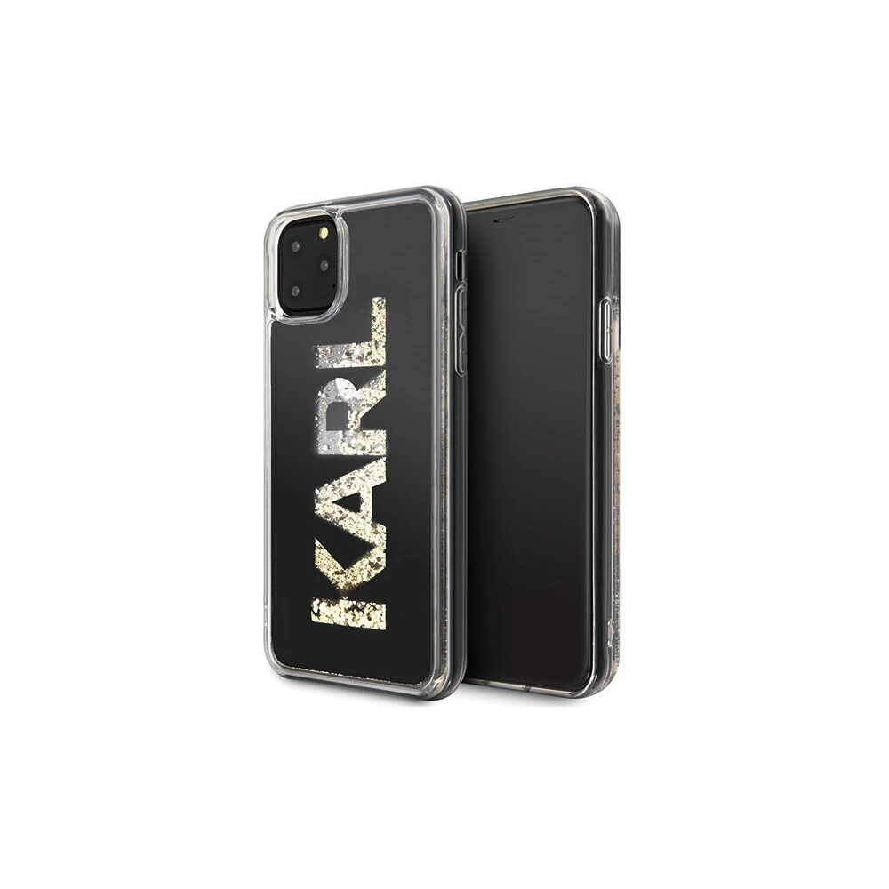 Hurtownia GSM - Karl Lagerfeld KLHCN65KAGBK iPhone 11 Pro Max schwarz/black Karl-Logo Glitter - KLD175BLK - {ean13} - Hurt