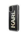 Hurtownia GSM - Karl Lagerfeld KLHCN65KAGBK iPhone 11 Pro Max schwarz/black Karl-Logo Glitter - KLD175BLK - {ean13} - Hurt