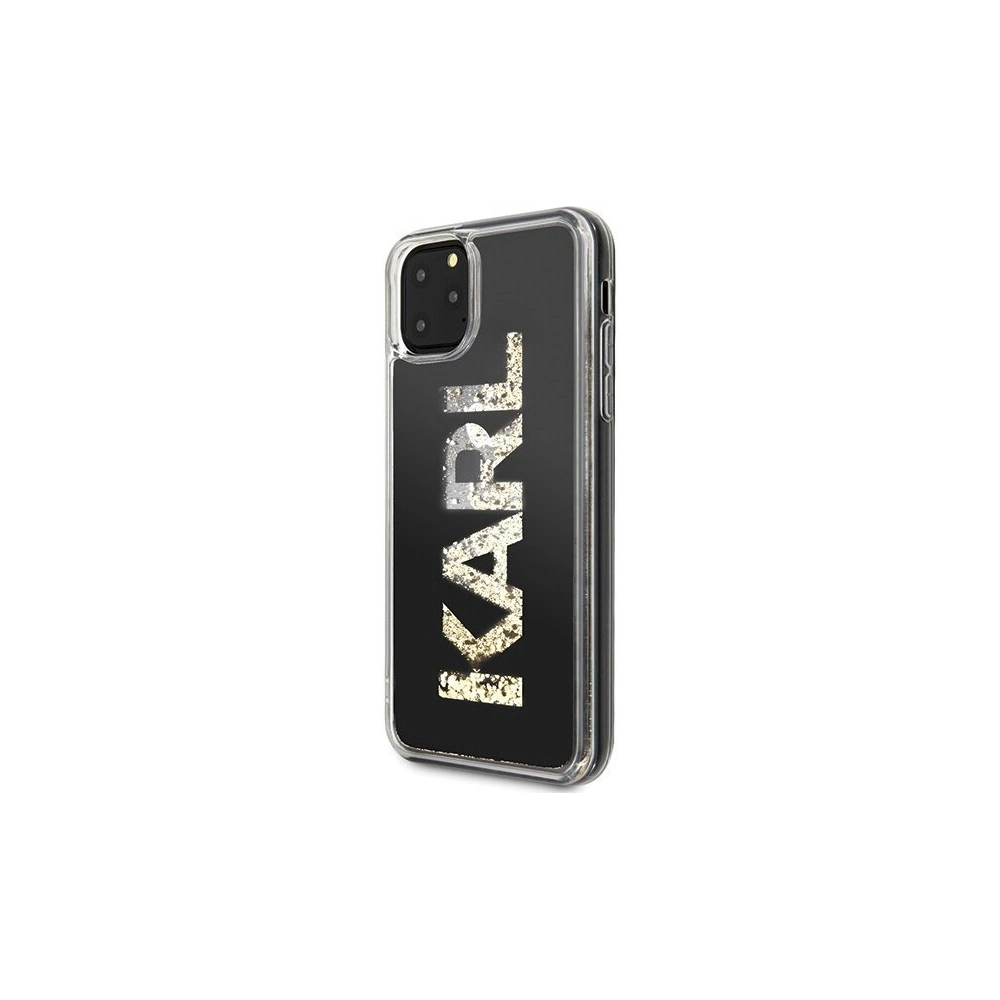 Hurtownia GSM - Karl Lagerfeld KLHCN65KAGBK iPhone 11 Pro Max schwarz/black Karl-Logo Glitter - KLD175BLK - {ean13} - Hurt