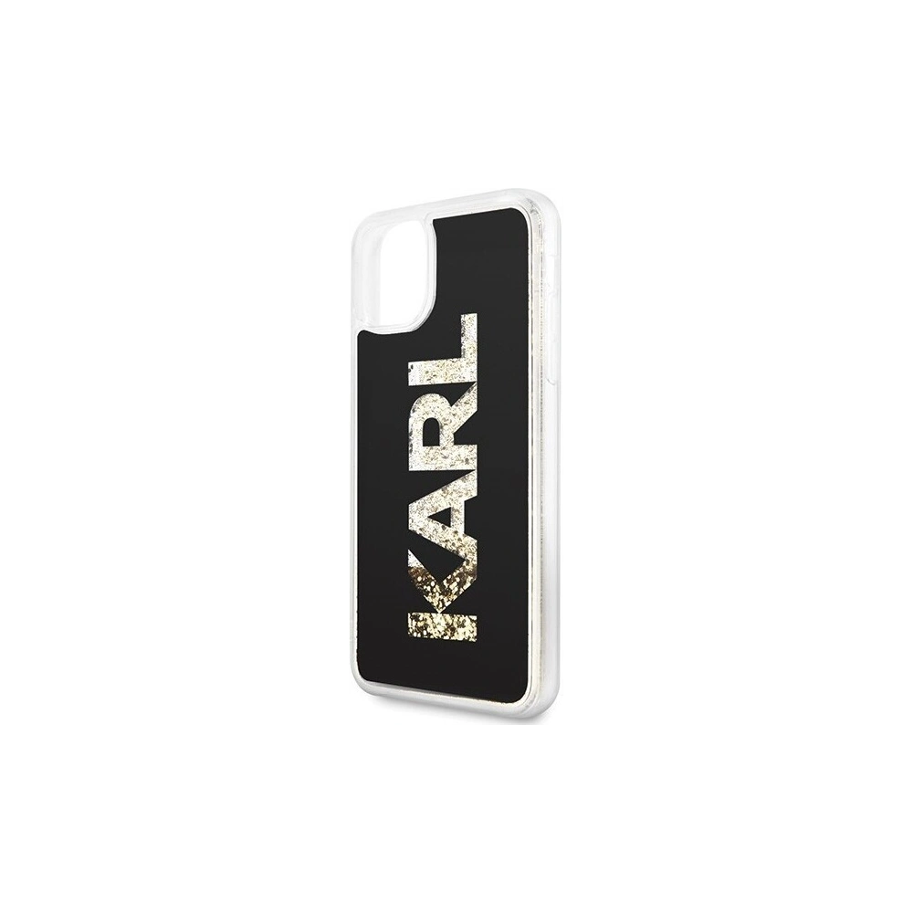 Hurtownia GSM - Karl Lagerfeld KLHCN65KAGBK iPhone 11 Pro Max schwarz/black Karl-Logo Glitter - KLD175BLK - {ean13} - Hurt