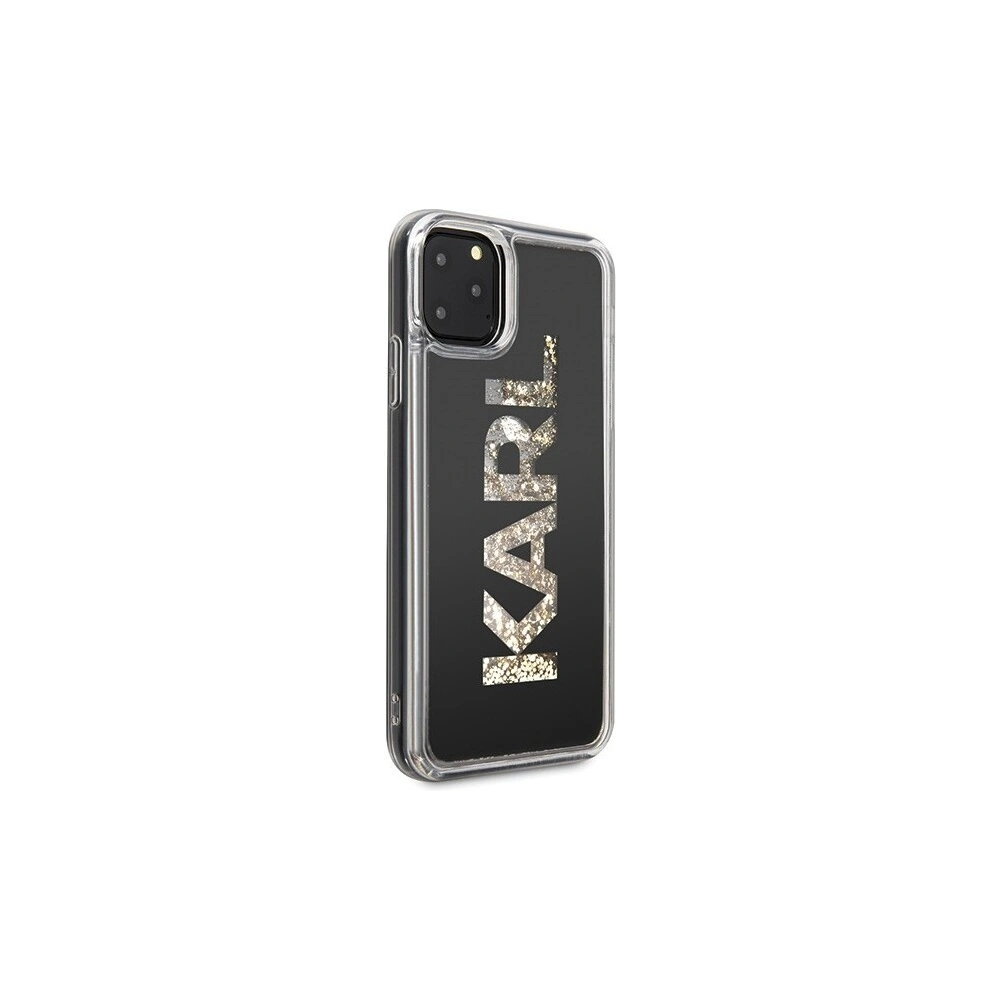Hurtownia GSM - Karl Lagerfeld KLHCN65KAGBK iPhone 11 Pro Max schwarz/black Karl-Logo Glitter - KLD175BLK - {ean13} - Hurt