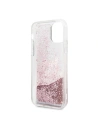 Wholesale Karl Lagerfeld KLHCN65PABGNU iPhone 11 Pro Max pink gold hard case PEEK A BOO Liquid Glitter - KLD178RS - {ean13} - Hurt