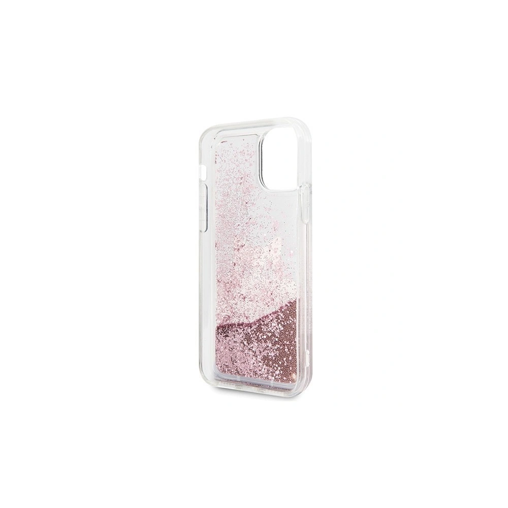 Wholesale Karl Lagerfeld KLHCN65PABGNU iPhone 11 Pro Max pink gold hard case PEEK A BOO Liquid Glitter - KLD178RS - {ean13} - Hurt