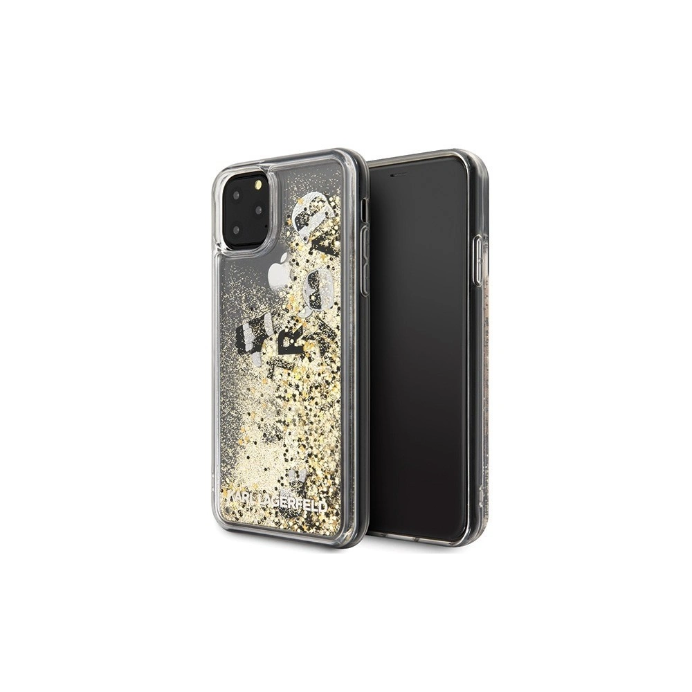 Hurtownia GSM - Karl Lagerfeld KLHCN65ROGO iPhone 11 Pro Max czarno-złoty/black & gold hard case Glitter - KLD179BLKGLD - {ean13} - Hurt