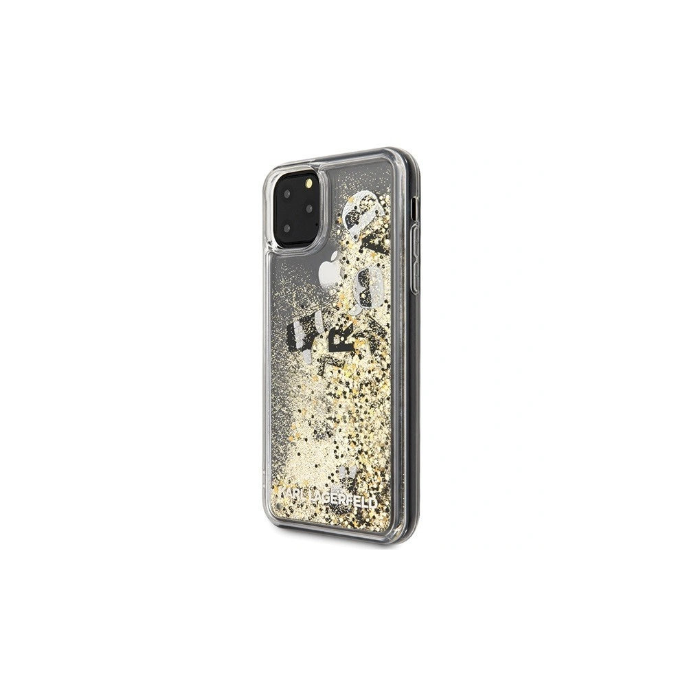 Hurtownia GSM - Karl Lagerfeld KLHCN65ROGO iPhone 11 Pro Max czarno-złoty/black & gold hard case Glitter - KLD179BLKGLD - {ean13} - Hurt