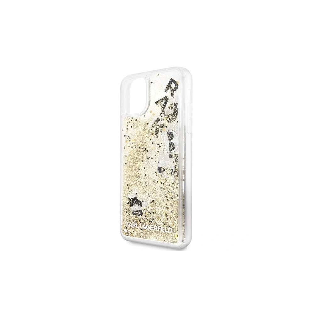 Hurtownia GSM - Karl Lagerfeld KLHCN65ROGO iPhone 11 Pro Max czarno-złoty/black & gold hard case Glitter - KLD179BLKGLD - {ean13} - Hurt