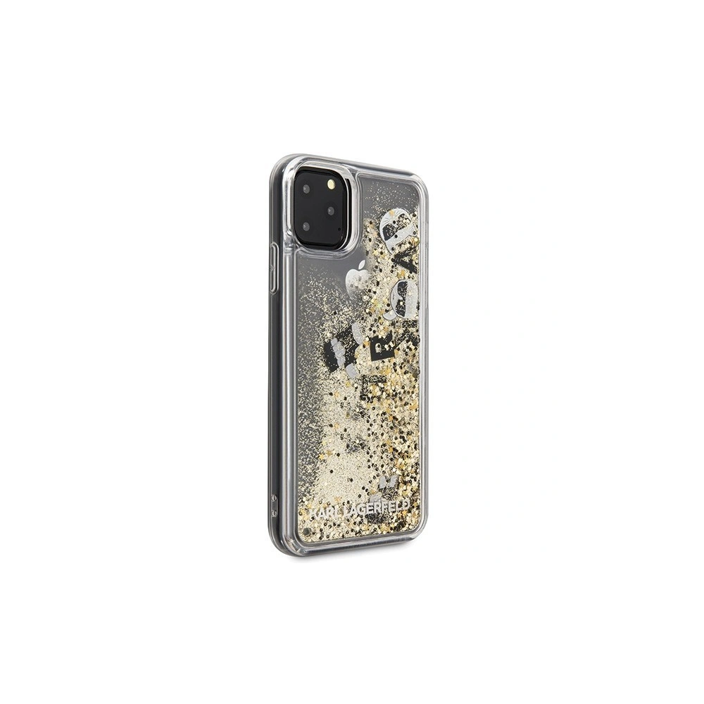 Hurtownia GSM - Karl Lagerfeld KLHCN65ROGO iPhone 11 Pro Max czarno-złoty/black & gold hard case Glitter - KLD179BLKGLD - {ean13} - Hurt