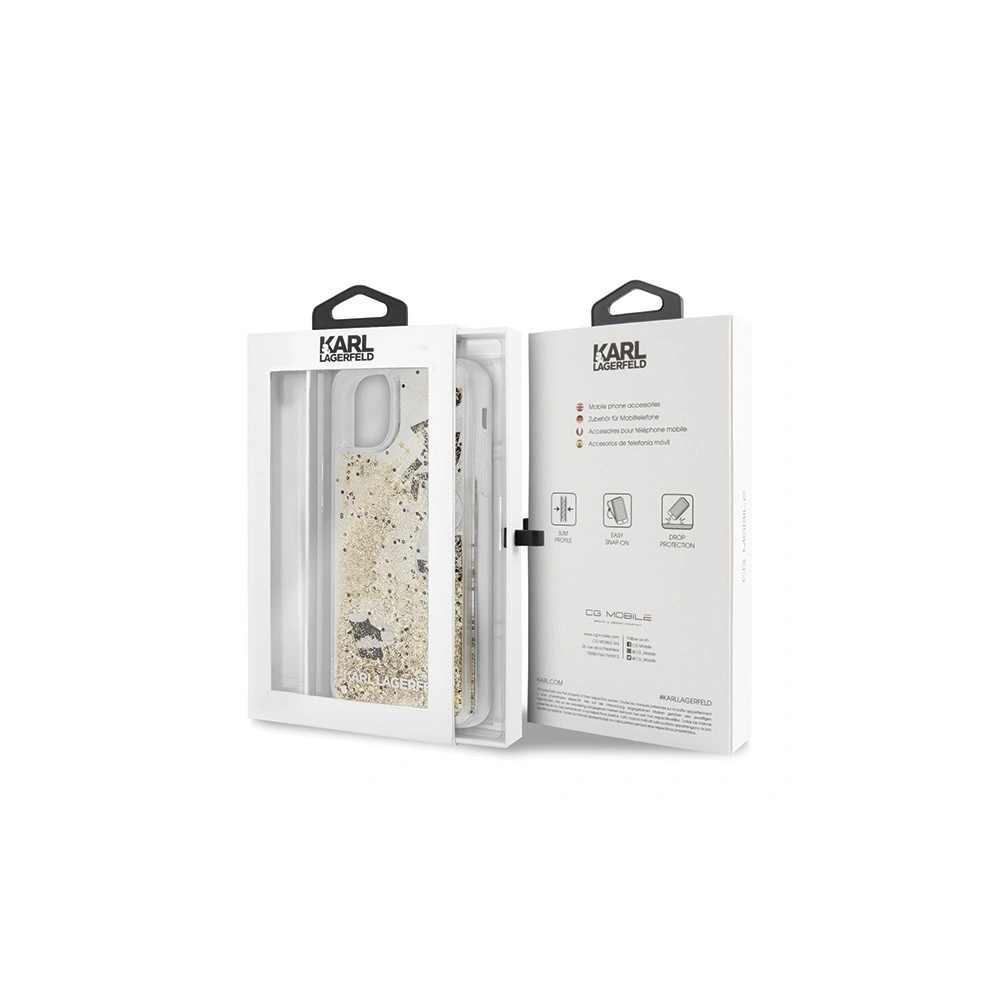 Hurtownia GSM - Karl Lagerfeld KLHCN65ROGO iPhone 11 Pro Max czarno-złoty/black & gold hard case Glitter - KLD179BLKGLD - {ean13} - Hurt