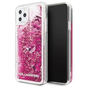 Karl Lagerfeld KLHCN65ROPI iPhone 11 Pro Max rose gold hard case Glitter