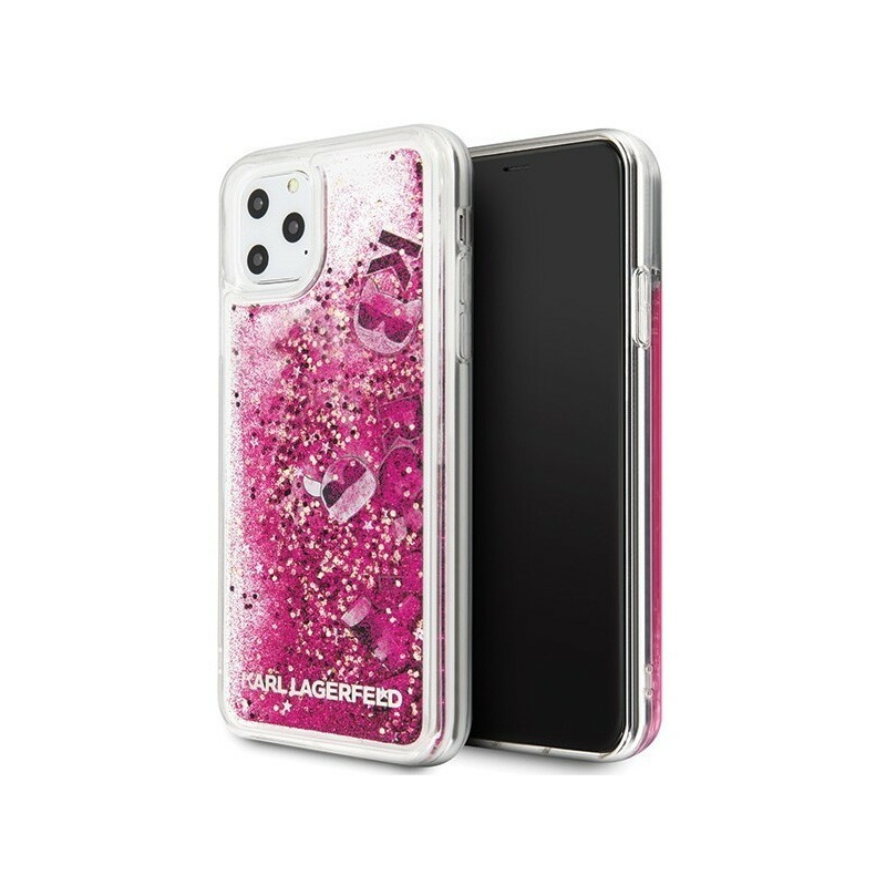 Hurtownia Karl Lagerfeld - 3700740459836 - KLD180RS - Karl Lagerfeld KLHCN65ROPI iPhone 11 Pro Max różowo-złoty/rosegold hard case Glitter - B2B homescreen