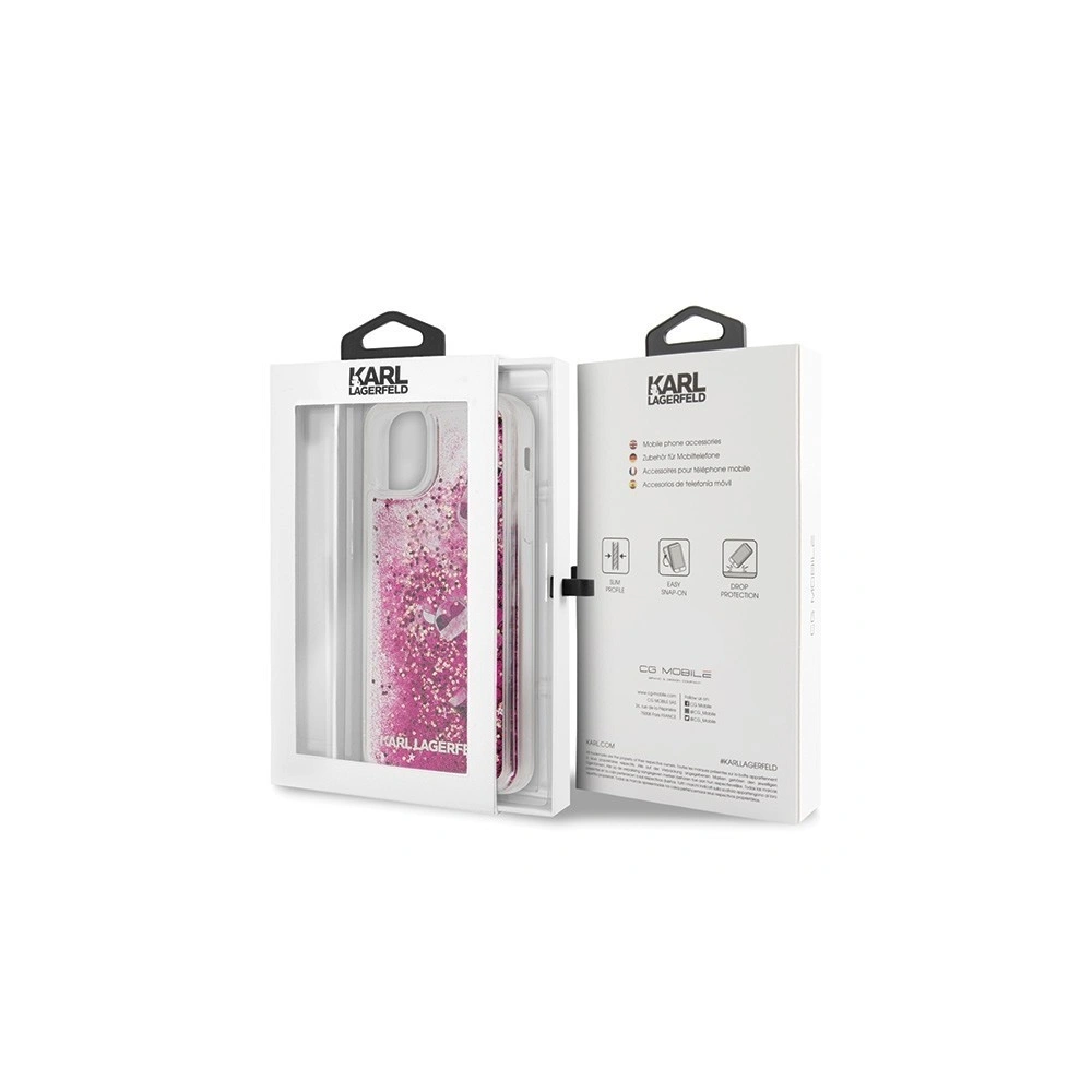Hurtownia GSM - Karl Lagerfeld KLHCN65ROPI iPhone 11 Pro Max różowo-złoty/rosegold hard case Glitter - KLD180RS - {ean13} - Hurt