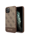 Etui Guess GUHCN65G4GLBR Apple iPhone 11 Pro Max brązowy/brown hard case 4G Stripe Collection