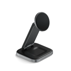 Wholesale Satechi 3-in-1 Foldable Charging Stand Qi2 wireless charger for three devices (US,CAN,EU,UK) space gray - STH134 - {ean13} - Hurt