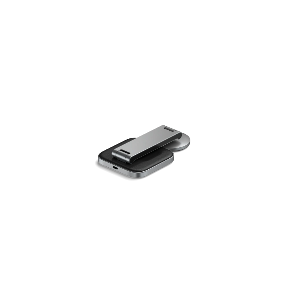 Wholesale Satechi 2-in-1 Foldable Charging Stand Qi2 wireless charger for two devices space gray - STH135 - {ean13} - Hurt