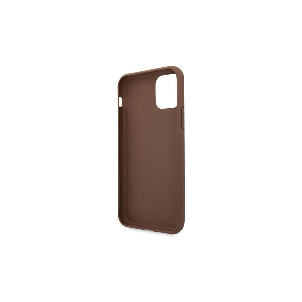 Hurtownia GSM - Etui Guess GUHCN65G4GLBR Apple iPhone 11 Pro Max brązowy/brown hard case 4G Stripe Collection - GUE256BR - {ean13} - Hurt