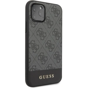 Guess GUHCN65G4GLGR iPhone 11 Pro Max grey hard case 4G Stripe Collection