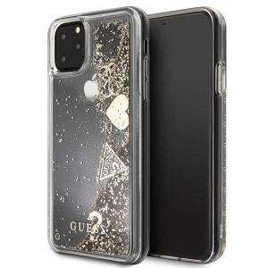 Etui Guess GUHCN65GLHFLGO Apple iPhone 11 Pro Max gold/złoty hard case Glitter Hearts