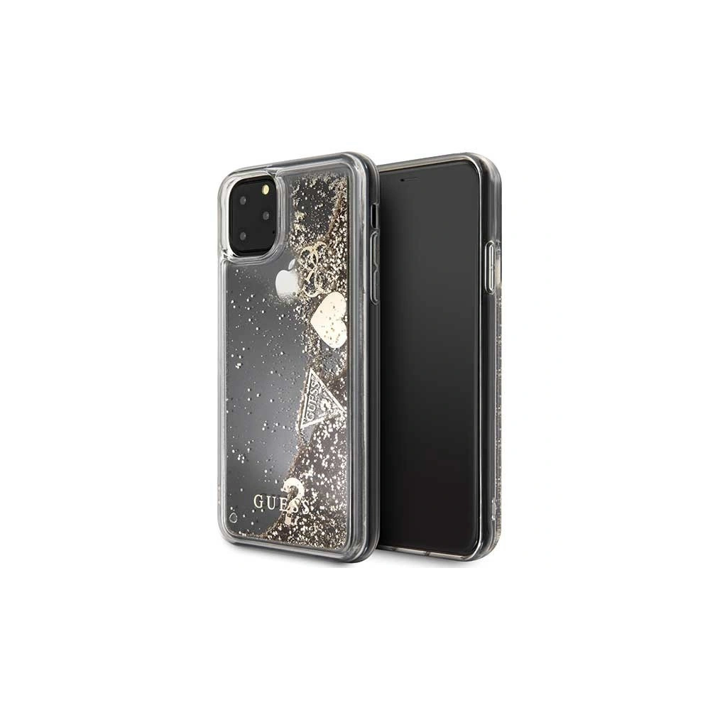 Hurtownia GSM - Etui Guess GUHCN65GLHFLGO Apple iPhone 11 Pro Max gold/złoty hard case Glitter Hearts - GUE258GLD - {ean13} - Hurt