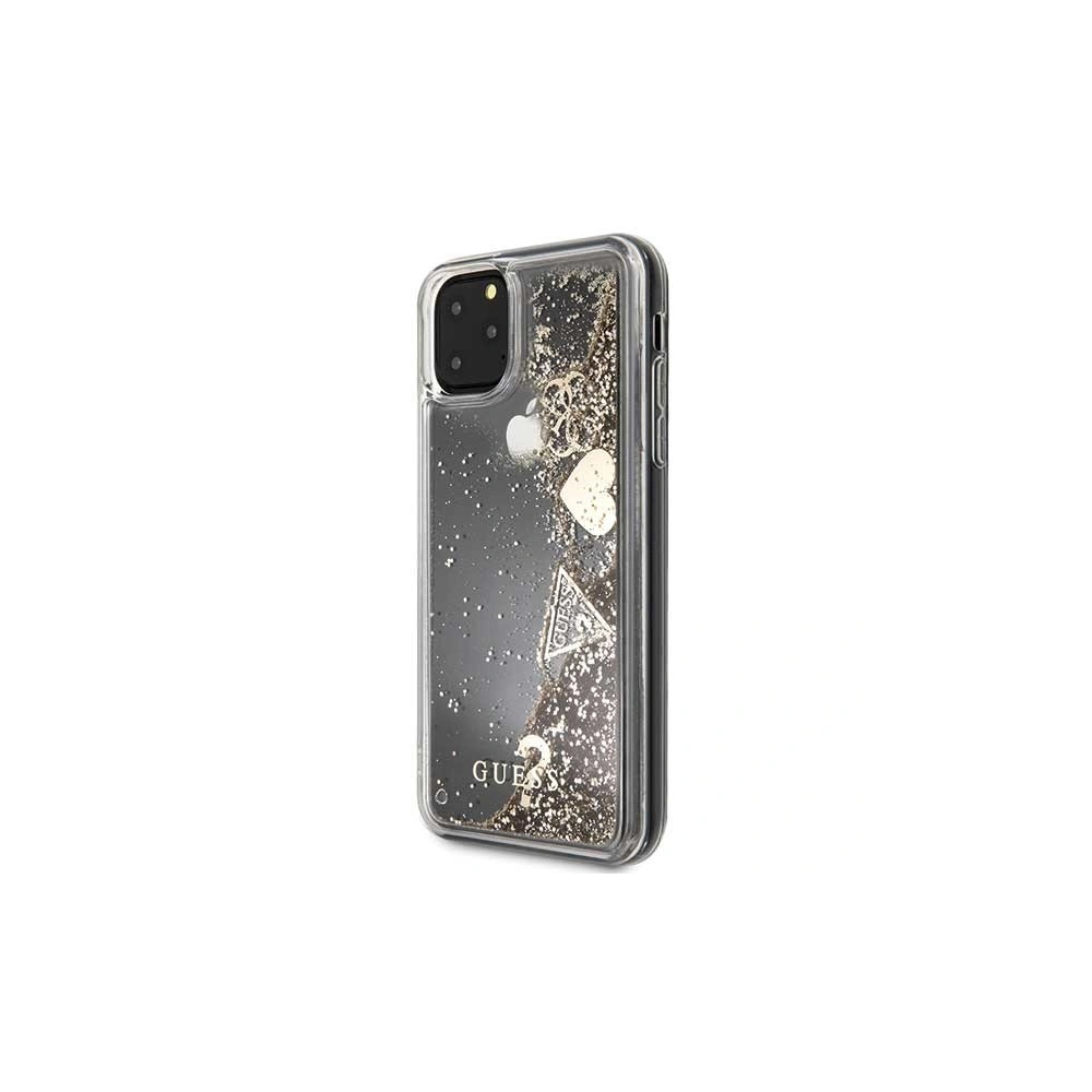 Hurtownia GSM - Etui Guess GUHCN65GLHFLGO Apple iPhone 11 Pro Max gold/złoty hard case Glitter Hearts - GUE258GLD - {ean13} - Hurt