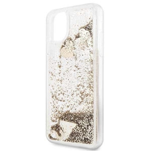 Etui Guess GUHCN65GLHFLGO Apple iPhone 11 Pro Max gold/złoty hard case Glitter Hearts