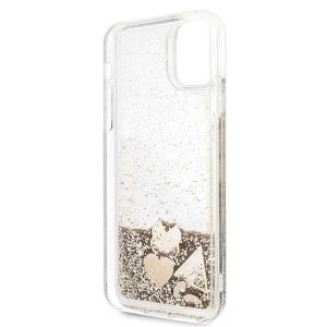 Etui Guess GUHCN65GLHFLGO Apple iPhone 11 Pro Max gold/złoty hard case Glitter Hearts