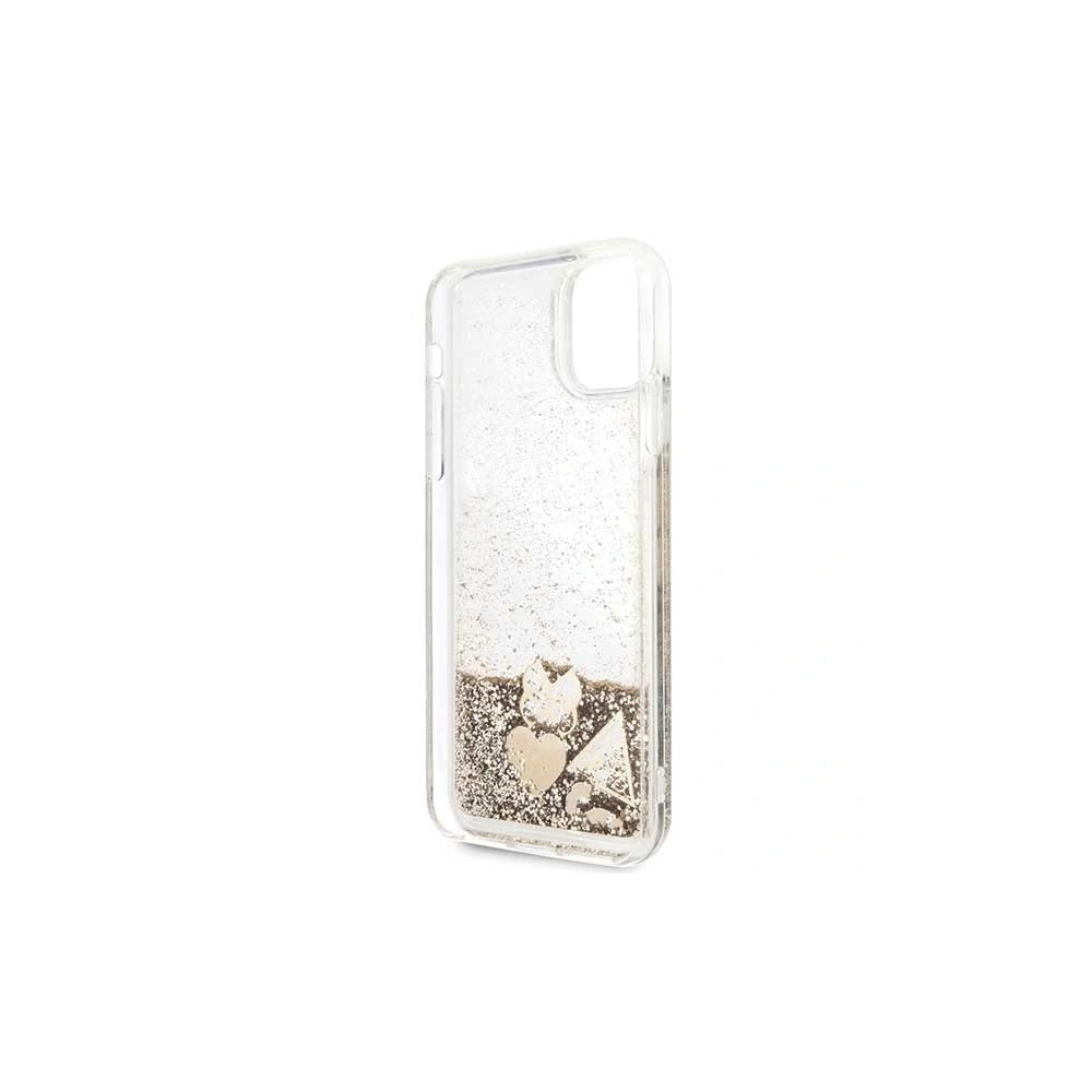 Hurtownia GSM - Etui Guess GUHCN65GLHFLGO Apple iPhone 11 Pro Max gold/złoty hard case Glitter Hearts - GUE258GLD - {ean13} - Hurt