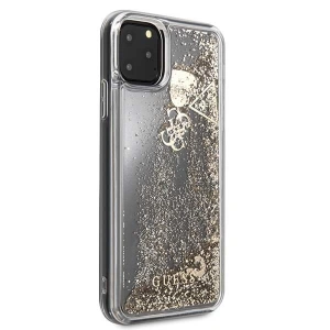 Etui Guess GUHCN65GLHFLGO Apple iPhone 11 Pro Max gold/złoty hard case Glitter Hearts