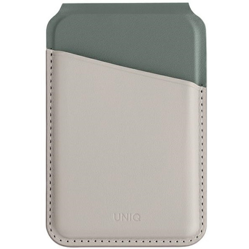Uniq Distributor - 8886463688403 - UNIQ1153 - UNIQ Lyden DS RFID magnetic wallet with stand function ivory-lichen green - B2B homescreen