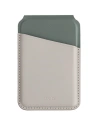 Portofel magnetic RFID cu funcție de suport UNIQ Lyden DS bej-verde/ivory-lichen green