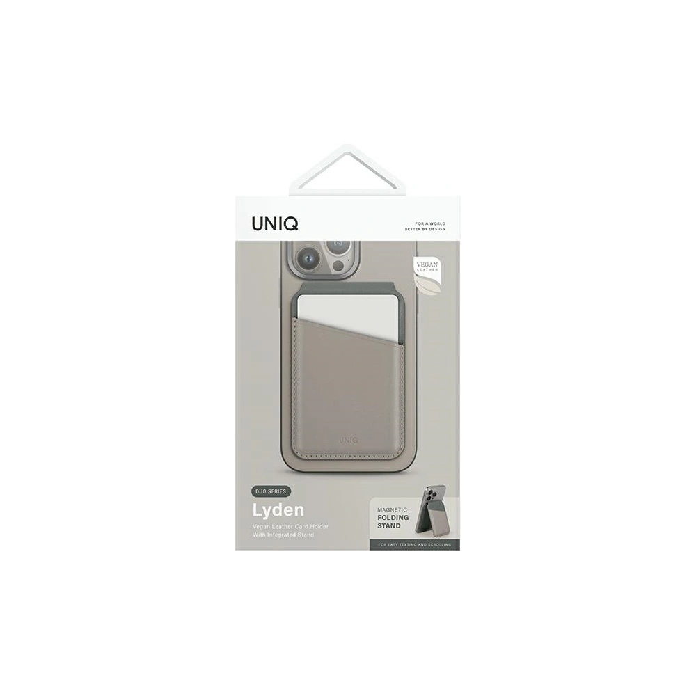 Hurtownia GSM - RFID magnetická peněženka s funkcí stojánku UNIQ Lyden DS béžovo-zelená/ivory-lichen green - UNIQ1153 - {ean13} - Hurt
