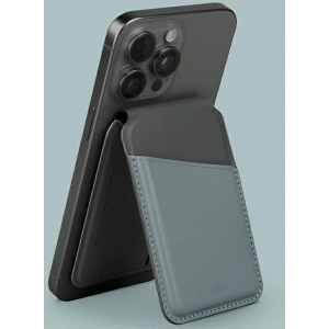 Hurtownia GSM - RFID-Magnetgeldbörse mit Ständerfunktion UNIQ Lyden DS blau-schwarz/gewaschenes Blau-Schwarz - UNIQ1154 - {ean13} - Hurt