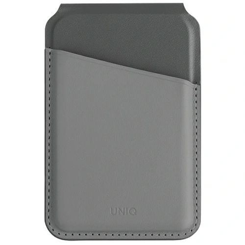 Portfel magnetyczny RFID z funkcją podstawki UNIQ Lyden DS szaro-czarny/charcoal grey-black