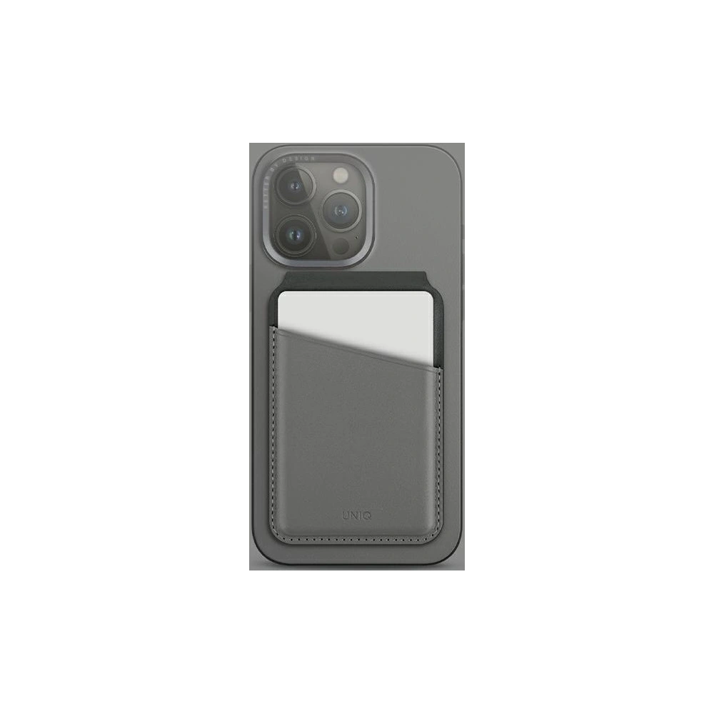 Hurtownia GSM - Magnetická RFID peněženka s funkcí stojánku UNIQ Lyden DS šedo-černá/charcoal grey-black - UNIQ1155 - {ean13} - Hurt