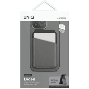 Wholesale UNIQ Lyden DS RFID magnetic wallet with stand function charcoal grey-black - UNIQ1155 - {ean13} - Hurt