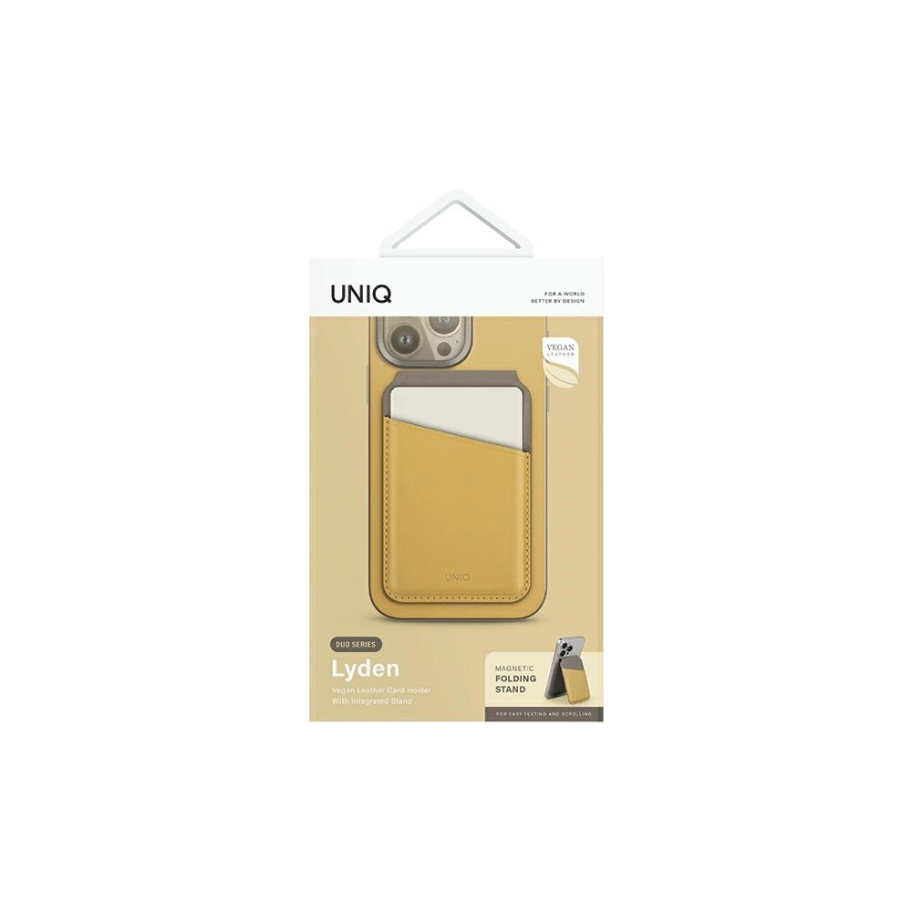 Wholesale UNIQ Lyden DS RFID magnetic wallet with stand function canary yellow-flint grey - UNIQ1156 - {ean13} - Hurt