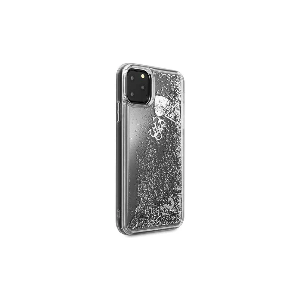 Hurtownia GSM - Etui Guess GUHCN65GLHFLSI Apple iPhone 11 Pro Max srebrny/silver hard case Glitter Hearts - GUE260SLV - {ean13} - Hurt