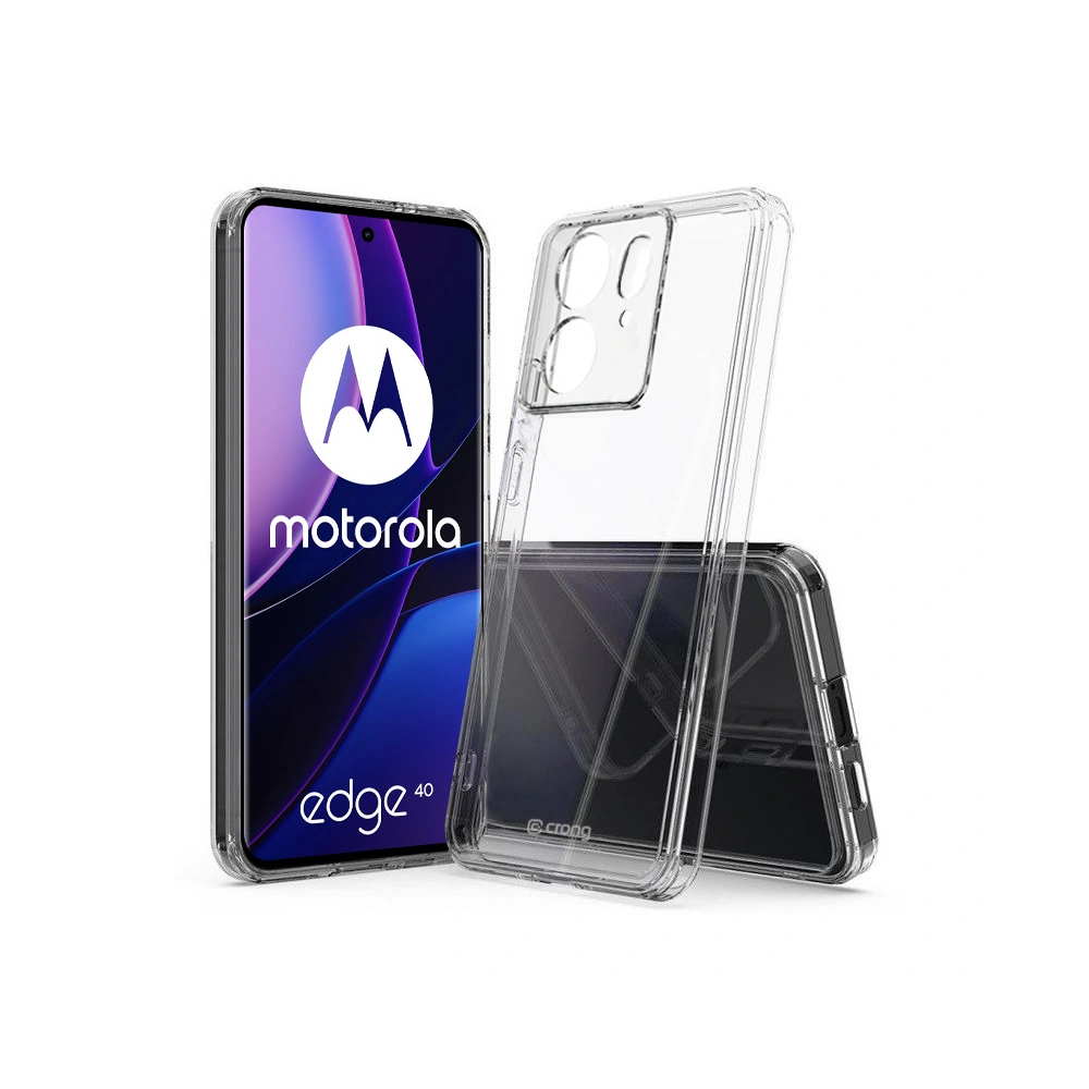 Hurtownia GSM - Etui Crong Crystal Shield pentru Motorola Edge 40 transparent - CRG740 - {ean13} - Hurt